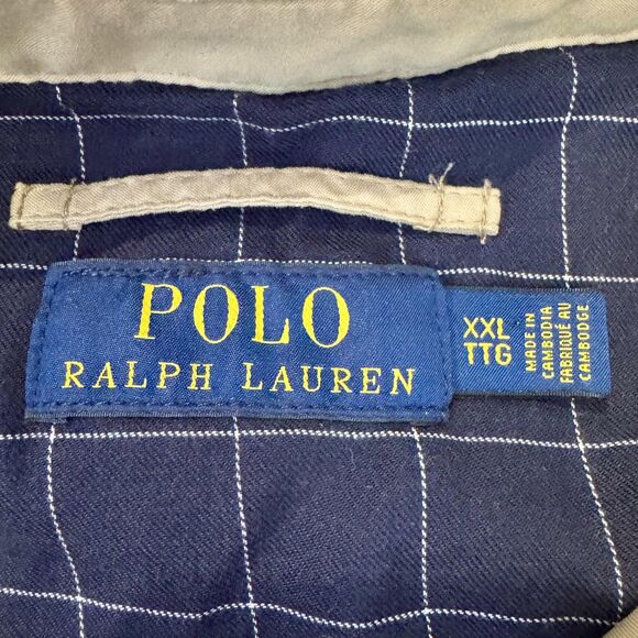 Polo Ralph Lauren Harrington Jacket Mens XXL Khaki Beige Full Zip Up Pony Logo - Picture 7 of 12